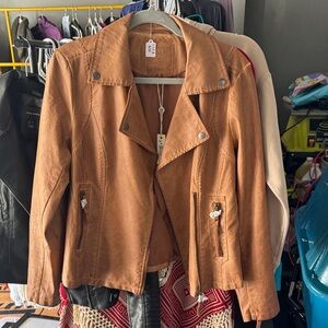 Max Studio Brown Leather Jacket